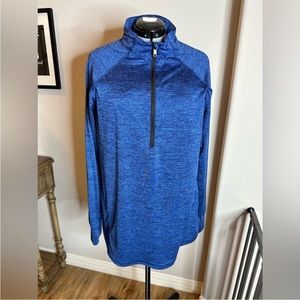 Latched Mama 1/4 Zip Performance Nursing Pullover - Blue